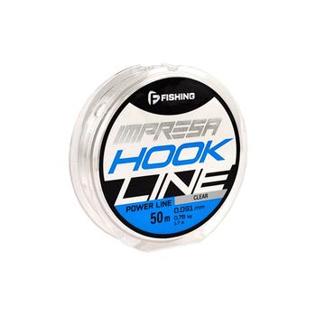Леска F-FISHING Impresa Hook Line Clear 50м 0,091мм 0,78кг 1,7lb, Цвет.: Clear, Размотка: 50 м, фото 