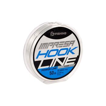 Леска F-FISHING Impresa Hook Line Clear 50м 0,165мм 2,45кг 5,4lb, фото 