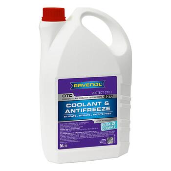 Антифриз готовый RAVENOL OTC COLD CLIMATE -60°С Protect C12+ (5л), Цвет.: Фиолетовый, Объем, л.: 5, фото 