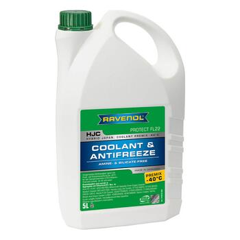 Антифриз готовый RAVENOL HJC Premix -40°C Protect FL22 (5л), Цвет.: зеленый, Объем, л.: 5, фото 