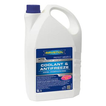 Антифриз концентрат синий RAVENOL HTC CONCENTRATE PROTECT MB 325.0 (5л), фото 