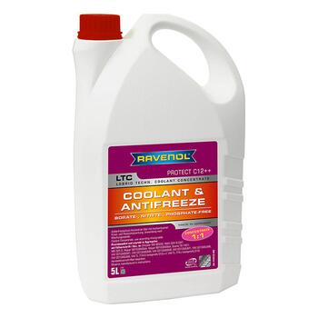 Антифриз концентрированный RAVENOL LTC Concentrate Protect C12++ (5л), Цвет.: Фиолетовый, Объем, л.: 5, фото 