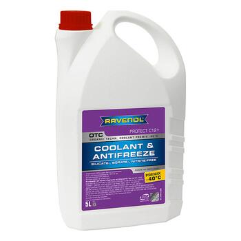 Антифриз готовый RAVENOL OTC Premix -40°C Protect C12+ (5л), Цвет.: Фиолетовый, Объем, л.: 5, фото 
