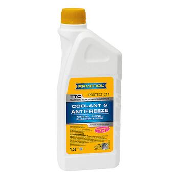 Антифриз концентрированный RAVENOL TTC Concentrate Protect C11 (1,5л), Цвет.: желто-зелёный, Объем, л.: 1,5, фото 