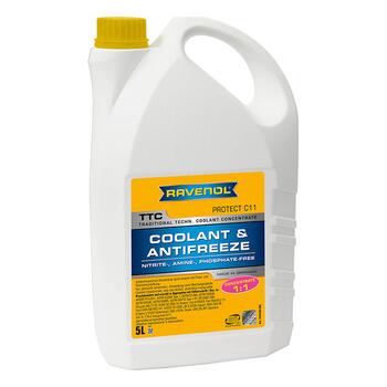 Антифриз концентрированный RAVENOL TTC Concentrate Protect C11 (5л), Цвет.: желто-зелёный, Объем, л.: 5, фото 