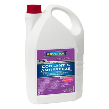 Антифриз RAVENOL ETC Concentrate Protect C12evo (5л), Цвет.: розовый, Объем, л.: 5, фото 