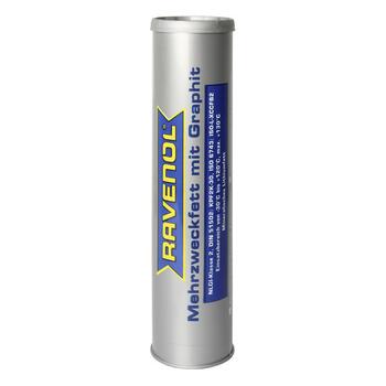 Смазка с графитом RAVENOL Mehrzweckfett m. Graphit ( 0,4кг), фото 