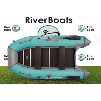 Надувная лодка RiverBoats RB 350 Киль (серо-тиффани), Цвет.: серо-тиффани, фото 