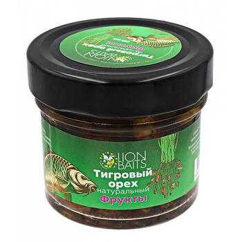 Lion baits Тигровый орех натуральный в стеклянной банке "Фрукты" 110мл, Вкус для группировки: Фрукты, фото 