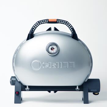 Портативный газовый гриль O-GRILL500 MT серебро (в комплекте адаптер тип А) - с термометром, Цвет.: Серебряный, Вес: 9.3 кг, фото 