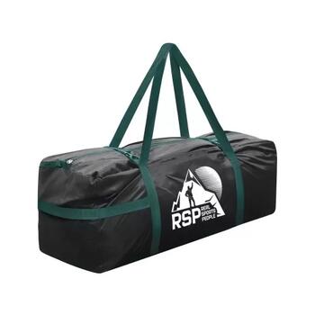 Сумка RSP Duffel M для палатки и снаряжения, черный, зеленая стропа, фото 