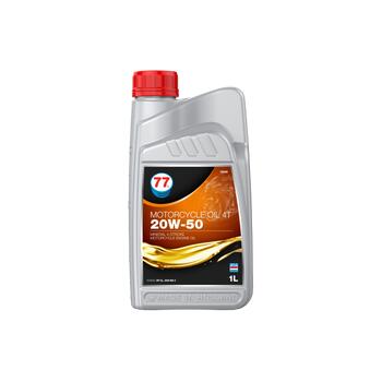 Масло моторное минеральное 77 Lubricants Motorcycle Oil 4T 20W-50, 1л, фото 