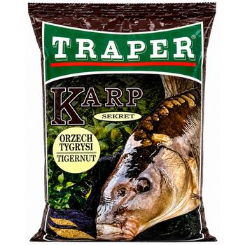 Прикормка Traper (Трапер) 1 кг SEKRET Карп тигровый орех, фото 