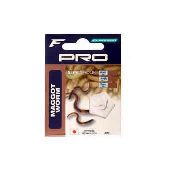 Готовый поводок Flagman Pro Maggot Worm Hooks №14, фото 