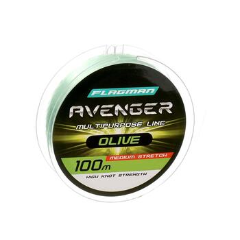 Леска Flagman Avenger Olive Line 100м 0.28мм, фото 