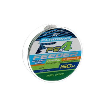 Шнур Flagman PE Hybrid X4 Feeder Moss Green 150м 0.10мм, фото 