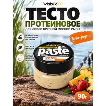 Приманка Vabik PASTE тесто протеиновое Тутти-фрутти 90г, фото 