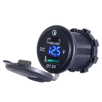 Вольтметр USB TYPE-C + PD 5V-3A, 9V-3A, 12V-2.5A, 15V-2A, 20V-1.5A SF51901, фото 