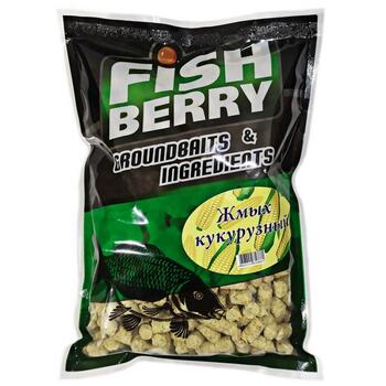 FishBerry Жмых кукурузный гранулированный 12 мм- 1 кг, Вкус: кукуруза, Диаметр (мм): 12, фото 