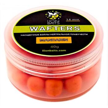 Lion Baits Wafters насадочный Бойл нейтральной плавучести MANDARIN 14мм 40гр, Вкус для группировки: MANDARIN, фото 