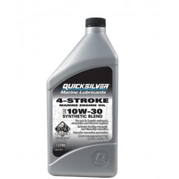 Моторное масло QUICKSILVER Synthetic Blend 10W30 для 4-тактных подвесных двигателей (1L), фото 
