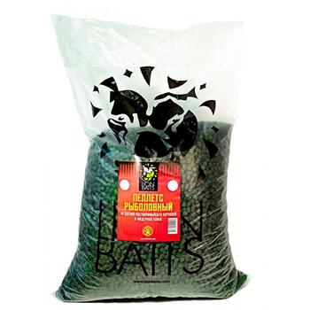 Lion Baits Пеллетс карповый (бетаин, цв. -зеленый) 12мм - 15 кг, Вкус: морепродукты, Вид рыбы: Карп, Диаметр (мм): 12, фото 