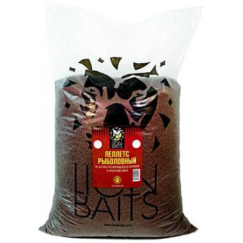 Lion Baits Пеллетс карповый (палтус, цв. -бордовый) 2мм - 15 кг, Вкус: палтус, Вид рыбы: Карп, Диаметр (мм): 2, фото 