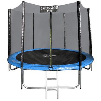 Батут Atlas Sport 252см (8ft) PRO (усиленны опоры) BLUE, Цвет.: синий, Диаметр батута: 252 см (8 ft), фото 