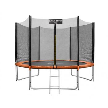 Батут Atlas Sport 252 см (8ft) PRO (усиленные опоры) ORANGE, Цвет.: оранжевый, Диаметр батута: 252 см (8 ft), фото 