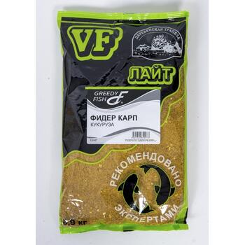 Прикормка GREEDY FISH ЛАЙТ ФИДЕР КАРП КУКУРУЗА, фото 