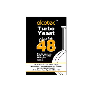 Спиртовые дрожжи Alcotec 48 Classic, Turbo 130г, фото 