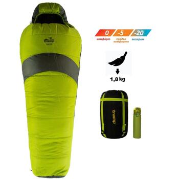 Спальный мешок кокон Tramp Hiker Compact 185*80*55 см (правый), фото 