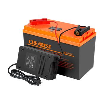 Аккумулятор Creabest LiFePO4 12,8V 100Ah с зарядным устройством на 30 Ah (Германия), фото 