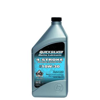 Моторное масло (4-х тактное) QuickSilver Marine Engine Oil Sae 10W30 1L, фото 