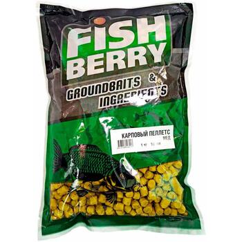 Пеллетс карповый Carp pellets "Мед" (желтый) 10мм - 1кг, фото 
