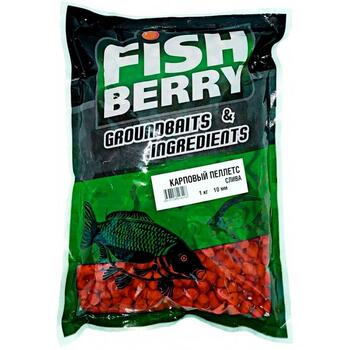Пеллетс карповый Carp pellets "Слива" (оранж) 10мм - 1кг, фото 