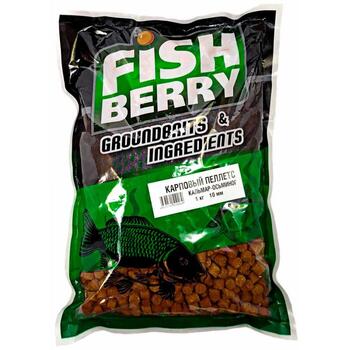 Пеллетс карповый Carp pellets "Кальмар-Осьминог" (коричневый) 10мм - 1кг, фото 