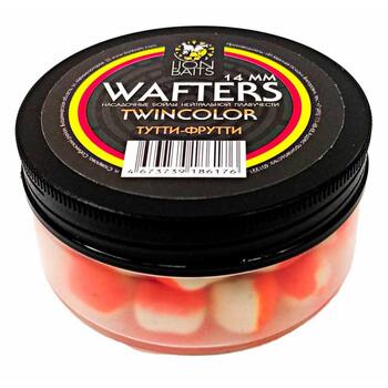 Бойлы нейтральной плавучести двухцветные (Wafters) "Тутти-Фрутти" 14мм, фото 