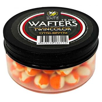 Бойлы нейтральной плавучести двухцветные (Wafters) "Тутти-фрутти" 12мм, фото 