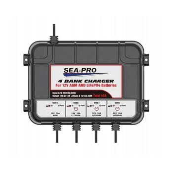 Зарядное устройство Sea-Pro ТЕ4-0273 (1х12В AGM, 3х12В LiFePo4), фото 