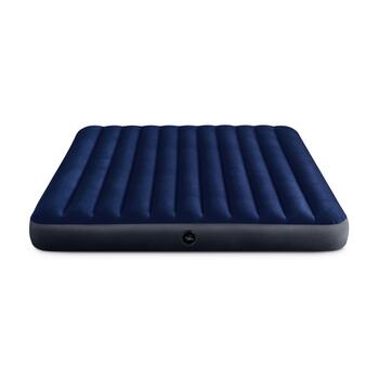 64755 Надувной матрас Intex Classic Downy Airbed Fiber-tech, 183х203х25см, фото 