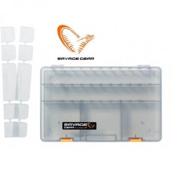 Коробка для приманок SAVAGE GEAR Lurebox 6D Smoke 36X22,5X5cm, фото 