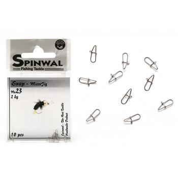 Застежка Spinwal Snap MicroJig size 23 2kg 10pcs, фото 