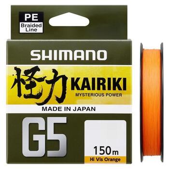 Шнур плетеный SHIMANO Kairiki G5 100m 0,15mm 5,5kg Orange, фото 