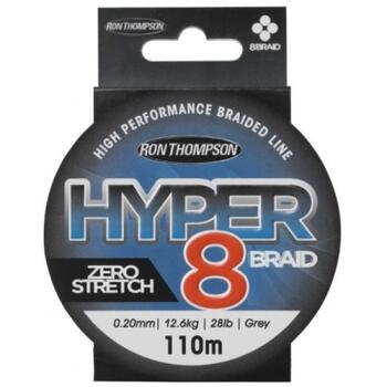 Леска плетеная R.T. Hyper 8-Braid 110m 0,10mm 5,4kg Grey, фото 