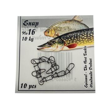 Застежка Spinwal Snap size 16 10kg 10pcs, фото 