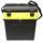 Ящик зимний ТРИ КИТА черно-жёлтый (4+4 отделения для приманок) (380*360*240), фото 