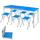 СТОЛ ТУРИСТИЧЕСКИЙ УСИЛЕННЫЙ BISON 60*180СМ (СИНИЙ)+ 6 СТУЛЬЕВ / С-6-60*180, фото 