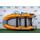 Надувная лодка RiverBoats RB 410 НДНД Фальшборт (серо-оранжевый), Цвет: серо-оранжевый, фото 