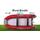 Надувная лодка RiverBoats RB 430 НДНД Фальшборт (серо-красный), Цвет.: серо-красный, фото 